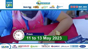 SAFECON 2023- Exhibitors Message Part-1 8th Edition of the largest International Exhibition on infrastructure industry of Bangladesh – SAFECON 2023 incorporating BuildEx, Power-Gen, RenEx, WaterEx and Safe HVACR 2023. A complete B2B Exhibition. Having participation of countries from different part of the world. Date: 11 – 13 May 2023 Venue: International Convention City Bashundhara (ICCB) Dhaka. Pre-Register Now https://www.savorbd.com/en/visitor-registration/ 🟢More Than 16 Countries 🟢300 New 