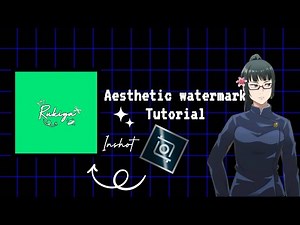 AESTHETIC WATERMARK TUTORIAL 🕷️