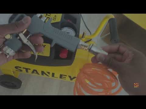 Stanley 8bar 24ltr #B6CC304SCR523 Compressor Unboxing & Review