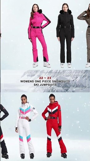 Women's Overalls Ski Suits & One Piece Ski Jumpsuits, Retro Ski Onesies