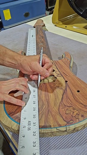 Lots of work done on this Siamese Rosewood Eagle! Drilled for a @schallergmbh Hannes and SS Inserts for the neck bolts installed. Ready for final sanding on both the body and neck. @olivermachinery Drill Press #barlowguitars #guitar #guitars #guitarbuilder #guitarmaker #luthier #luthiery #luxuryguitar #custom #customguitars #customshop #strat #wood #woodworking #woodshop #reveal #reels | Barlow Guitars