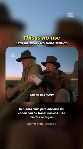 🚫 This is no use = Esto no sirve / No tiene sentido