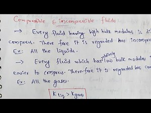 Compressible Fluid And Incompressible Fluid