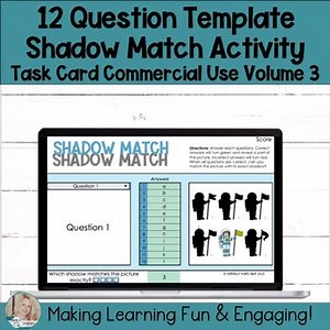 Editable Self-Checking Task Card Template Digital Resource Commercial Use V3