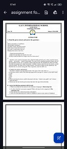 17:4183assignment fo...G.A.V. INTERNATIONAL SCHOOLGURUGRAM... | Filo