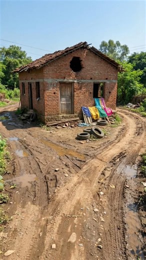 Transformation of an old abandoned village forest side house 🏡✨ #houserenovation #architecture