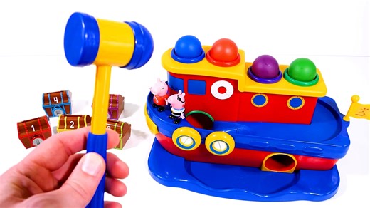 🐷Peppa Pig - Cofres del tesoro Peppa y George encontraron un tesoro Ayudas a Peppa a elegir las llaves correctas parar abrir los cofres?🗝 Aprendemos los colores con Peppa Pig #peppapig 🔴🟠🟡🟢🔵🟣🟤🔴🟠🟡🟢🔵🟣🟤🔴🟠🟡🟢🔵🟣🟤 | La casita de los Juguetes