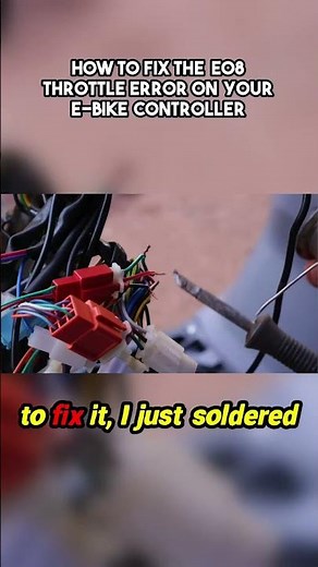 E08 E-Bike Error Quick Fix