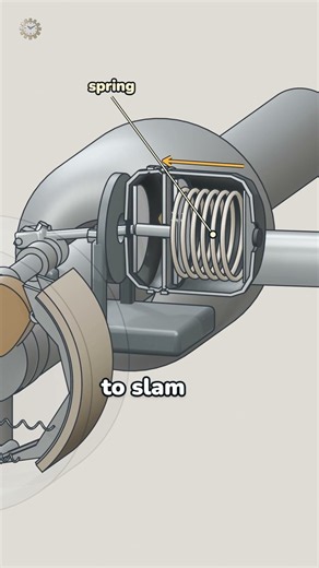 Why do trucks go PSSSH when they park? It's the brakes 🚛 #truck #howitworks #mechanism