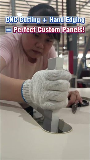 CNC Drilling + Manual Edge Banding for Pegboard Panels | HOMAG Machine + Hand-Finish Process