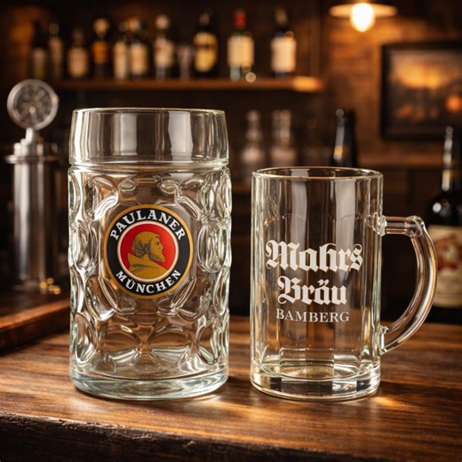 Vintage German Beer Mugs | Paulaner Munich & Mahrs Bräu Steins - Etsy