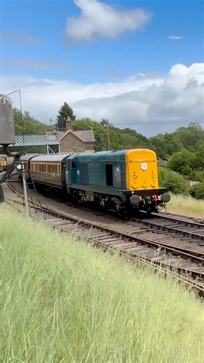Class 20 diesel leaving Highley on the SVR