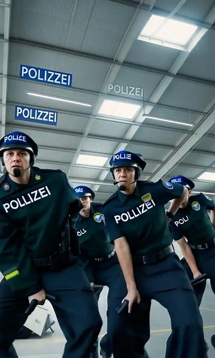 🇩🇪 German Police Dance to Viral Trend | Precision Meets Purpose | Fitness & Discipline in Motion