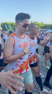 Alden Richards after the 16 km run. #ALDENRichards #LightsCameraRun #MowelfundxMyriad | Oskee Recabar