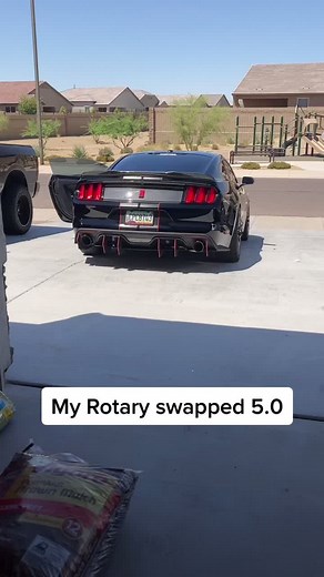 Boosted Mustang Featuring Rotary Swapped 5.0 Engine