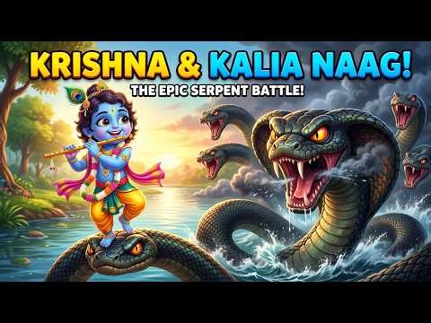 Lord Krishna Defeats Kaliya Naag | Full Animated Story (Kaliya Daman Leela)