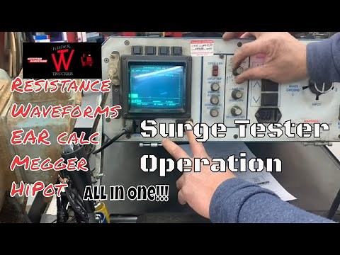 Motor Rewinding | Rewinding | Surge Tester for Motors | How to use Surge Tester with Baker D12R
