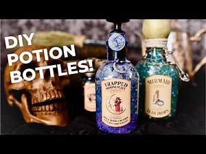 How to Make TEN Potion Bottles! {EASY and Fun Halloween Props}
