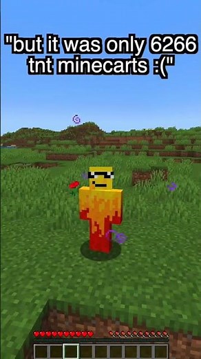 when you accidently explode 6266 tnt minecarts 💀 #minecraft #minecraftmemes #minecraft funny