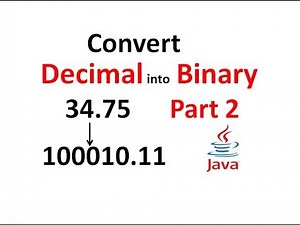 Convert Decimal to Binary with Fractional value Part 2 - Hindi