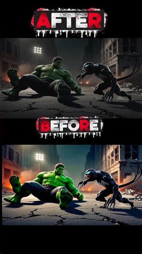 After and Before 🤬 1000000000$ | stayin alive | dance | jani petteri suparsankari #marvel #hulk