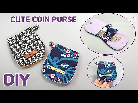 DIY CUTE COIN PURSE / EASY CARD WALLET / sewing gift idea / tutorial [Tendersmile Handmade]