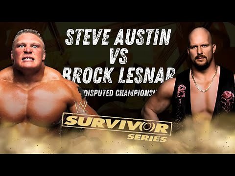 FULL MATCH - Brock Lesnar vs "Stone Cold" Steve Austin - WWE Championship: Survivor Series #WWE