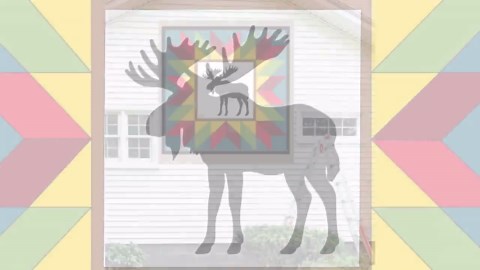 Moose Barn Quilt Pattern: Wild Animal Wood Quilt (PDF, SVG) - Etsy