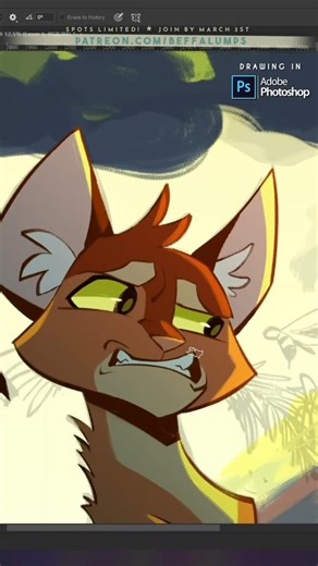 Herb hunter 🌿🐝 #speedpaint #warriorcats #artprocess