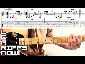 VOODOO CHILD Guitar Lesson Jimi Hendrix Tab 🤘👌🕴🌶 Learn Riffs Now!