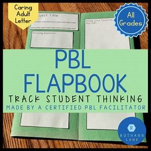 PBL Reflection Flapbook for Project Based Learning Unit Plans Lined & Not Lined