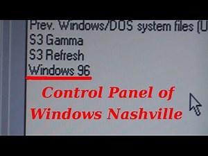 Installation of the Windows Nashville [4.10.999 "Windows 96 ?"]