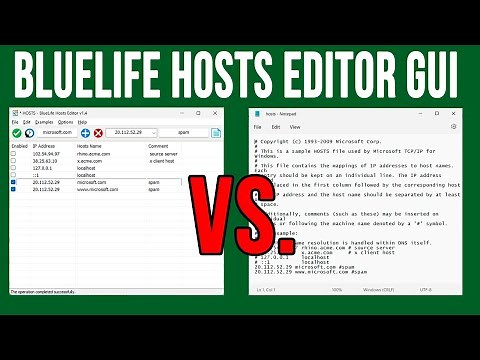 Easily Edit Your Windows Hosts File with the BlueLife Hosts Editor GUI