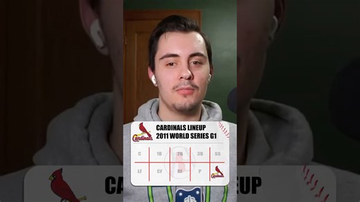 We guessed the Cardinals 2011 World Series lineup 😳 #mlb #baseball #baseballtrivia #mlbtrivia