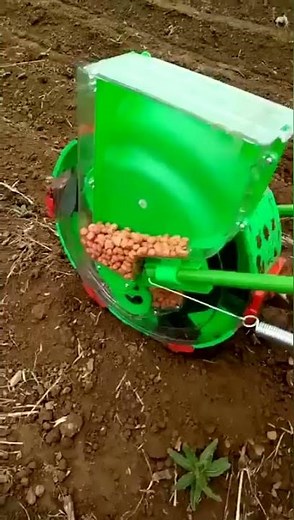 Corn Peanuts Grain Automatic planting machineHand push corn seeder