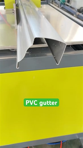 Pvc water supply gutter profile extrusion making machine #extruder #machine #extrusion