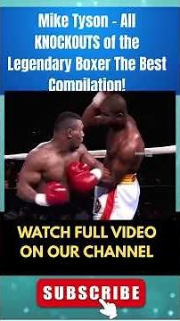 Mike Tyson - All KNOCKOUTS of the Legendary Boxer The Best Compilation!