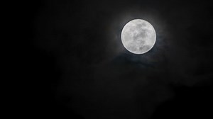 Full Glowing Moon Clouds Being Blown Stock Footage Video (100% Royalty-free) 1071772636 | Shutterstock