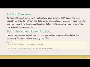 How to Copy an Updated Excel File without Opening it in VBA