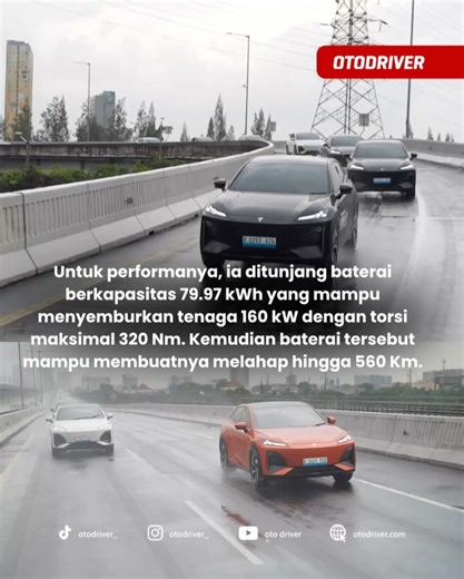 OtoDriver on Instagram: "Changan Deepal S07 hadir sebagai penantang baru di segmen SUV listrik Indonesia, menantang Hyundai Ioniq 5 dan BYD Sealion 7. Diperkenalkan pada Gaikindo Jakarta Auto Week 2026, mobil ini dipasarkan dengan harga Rp 599 juta (On The Road). SUV listrik ini mengusung desain techno-sporty dengan identitas Starleaf DRL di bagian depan serta LED Star Flame Tail Light di buritan. Dimensi 4.750 x 1.930 x 1.625 mm dan wheelbase 2.900 mm membuatnya tetap lincah di perkotaan dan st