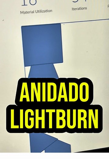 Optimización de espacio con anidado de vectores en LightBurn
