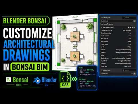 Customize Architectural Drawings in Bonsai BIM | CSS Styling for Drawing Generation