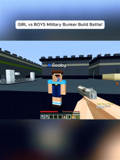GIRL vs BOYS Military Bunker Build Battle! Part 2 #minecraft #johnnyminecraft #minecraftmemes #minecraftbuilding #minecraftparkour