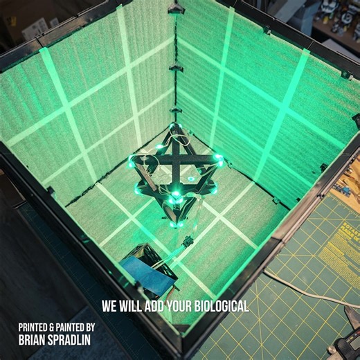 Gambody on Instagram: "The Borg Cube is a massive starship of the Borg Collective, instantly recognizable to any Star Trek fan for its cold, imposing, and symmetrical design. It embodies everything the Hive stands for — order, uniformity, and raw, unrelenting power. Now, thanks to 3D printing, you can recreate this iconic vessel, piece by piece, layer by layer. 🛠️ Take your build to the next level by adding the Borg’s signature eerie green glow to bring the Borg Cube 3D model to life and