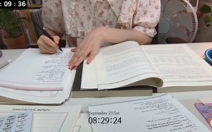 【Millin】Study with me｜在自习室学习8h｜准备考试｜实时学习｜背景噪音｜no bgm