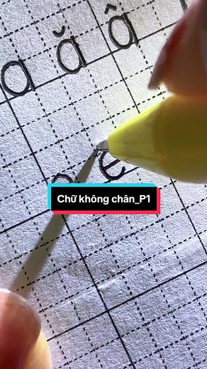 Hướng dẫn Cách Viết Chữ Không Chân Đơn Giản