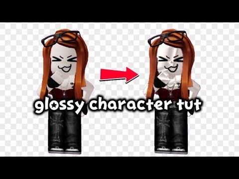 a tutorial of how to make characters glossy#roblox #tutorial #robloxedit #capcut