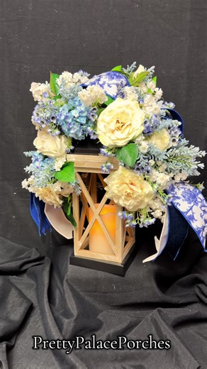 Classic blue & white never goes out of style 🤍💙 Perfect for spring, summer, or year-round elegance. PrettyPalacePorches.com #prettypalaceporches #springdecor #hometok #springporch #seasonaldecor
