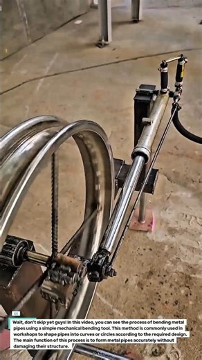 Simple Mechanical Pipe Bending Process | Educational Workshop Technique.
