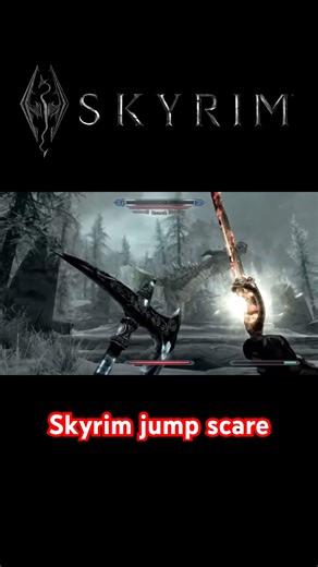 Skyrim Jump Scare 🤣 #skyrim #gaming #funny